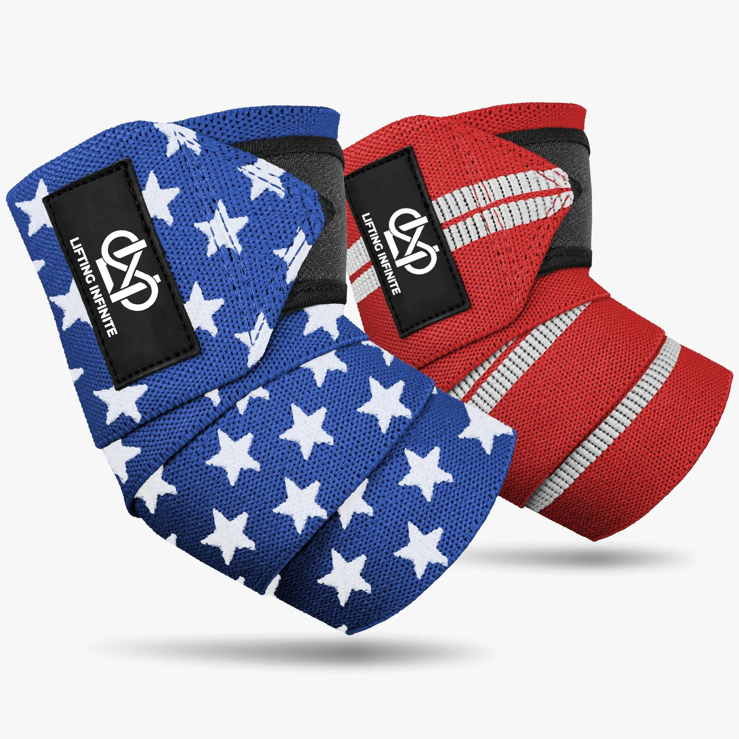 USA Flag Lifting Infinite elbow wraps, pair